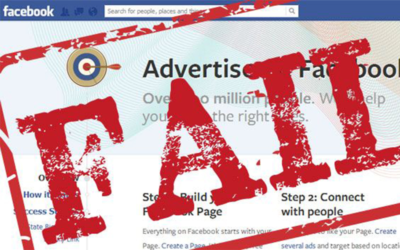 facebook campaign fail