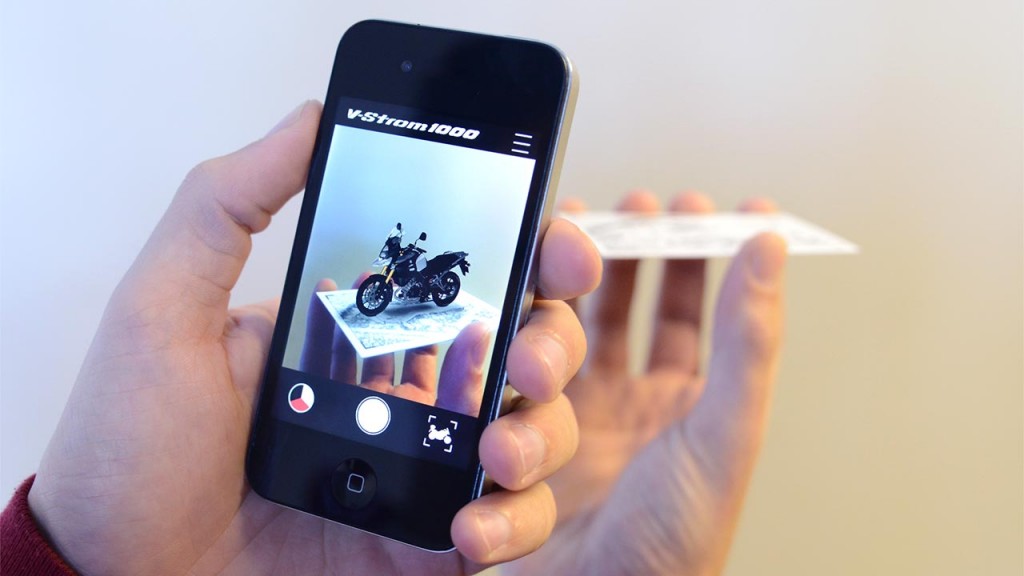 iphone showing augmented reality