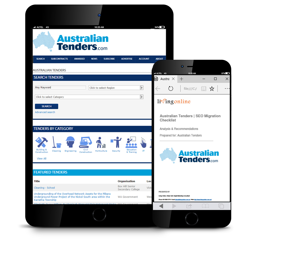 Website Migration - Australian Tenders Case Study