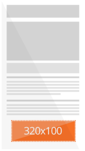 Example of a mobile ad banner