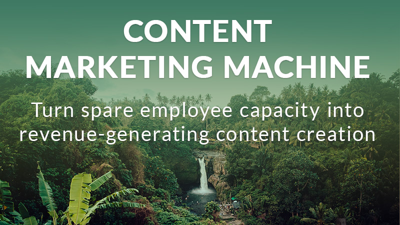 Content marketing machine strategy