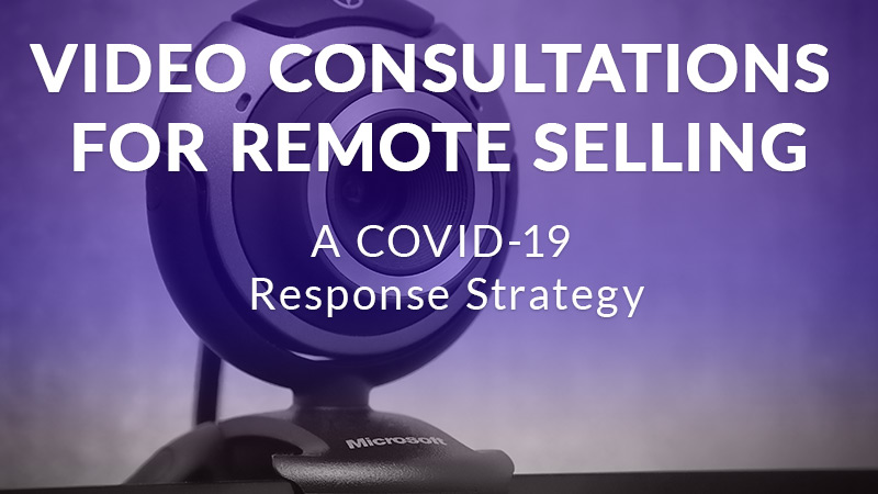 Video consultations for remote selling