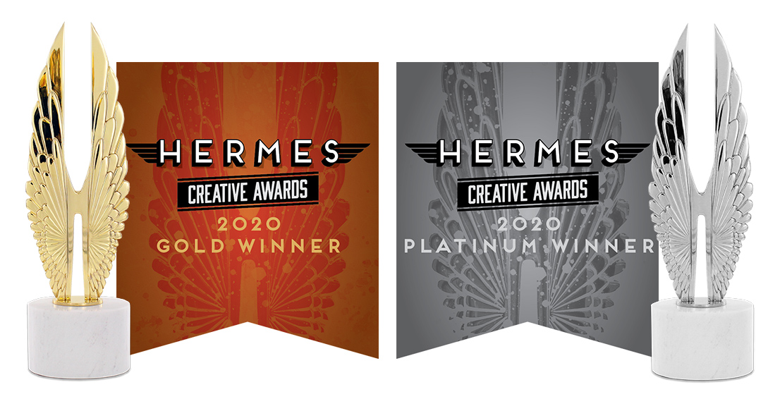 Living Online wins two 2020 Hermes Creative Awards