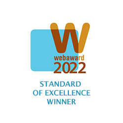 Web Award 2022 - Standard of Excellence Winner
