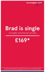 digital marketing campaign: brad is single